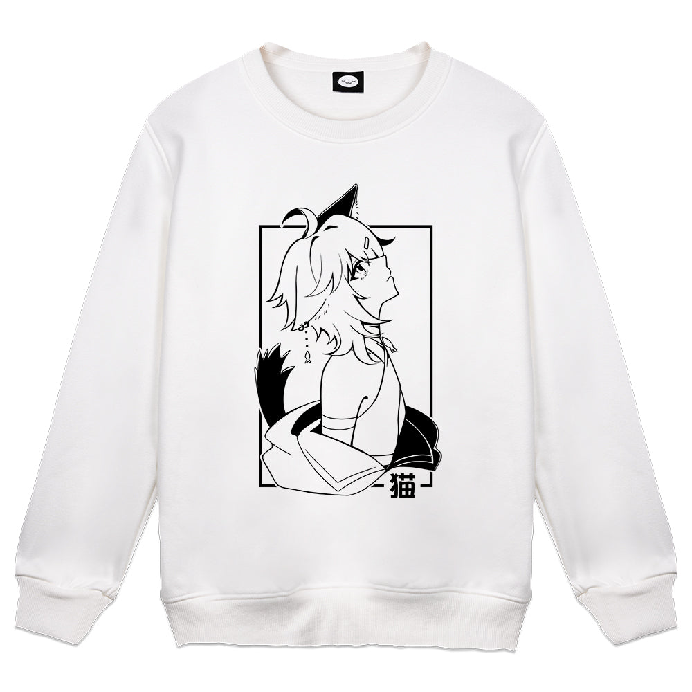 LineChu Skyward White Crewneck