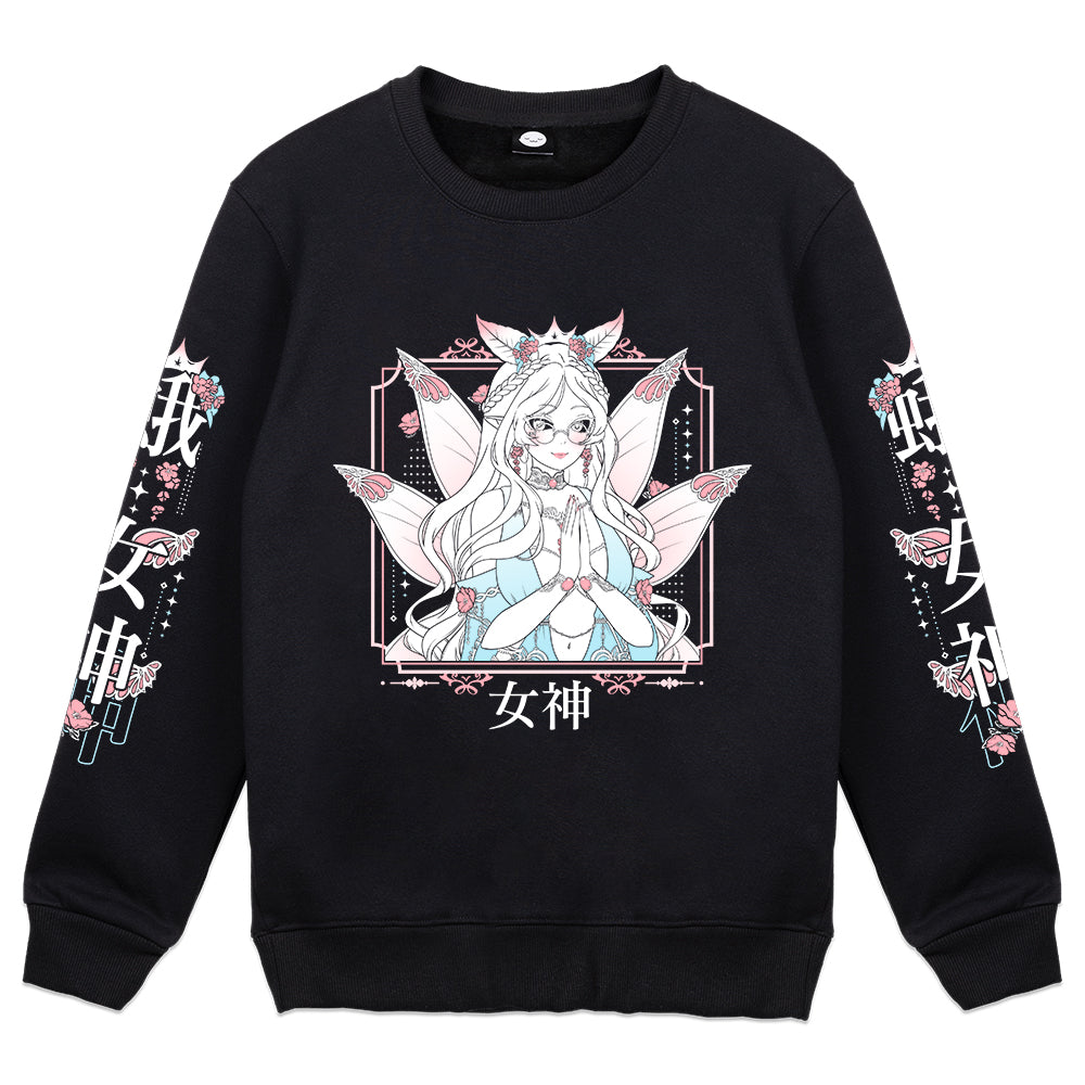 EggieLaFalena Moth Goddess Crewneck