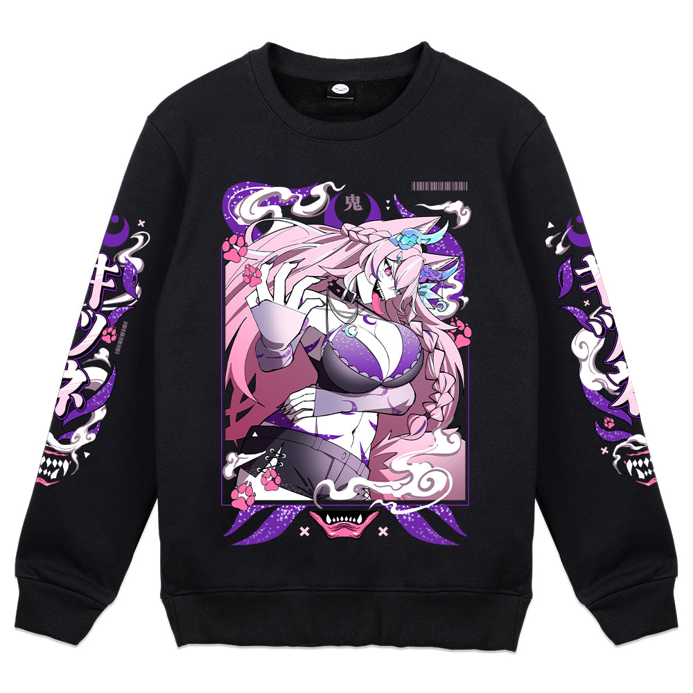 Tonyopon "Corrupted Oni Fox Goddess" Crewneck