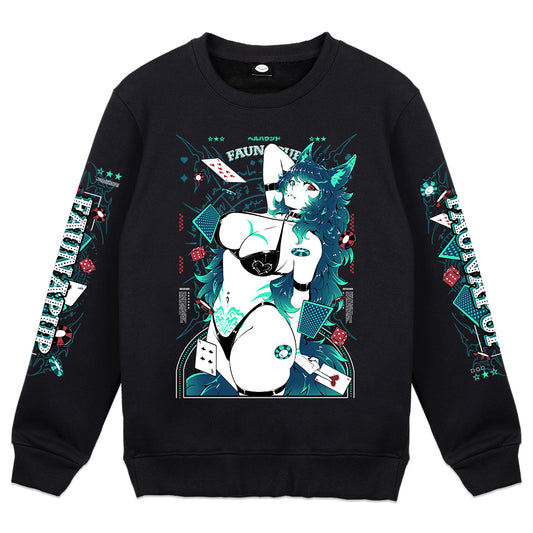 FaunaPup "Gambler Hellhound" Crewneck