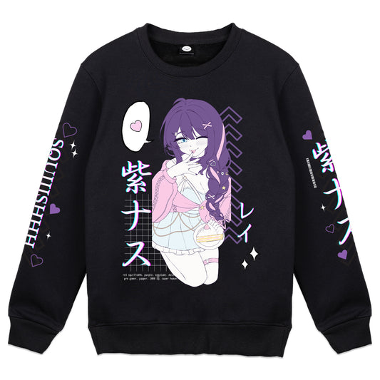 squiiishhh "Purple Eggplant" Crewneck