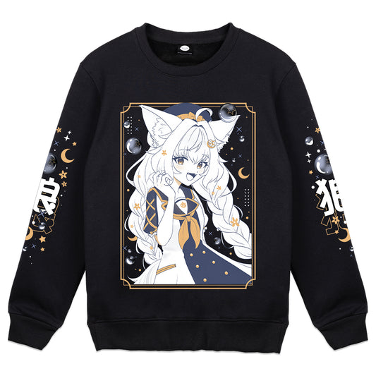 Soleil La Kaye "Moonlight Wolf"  Crewneck