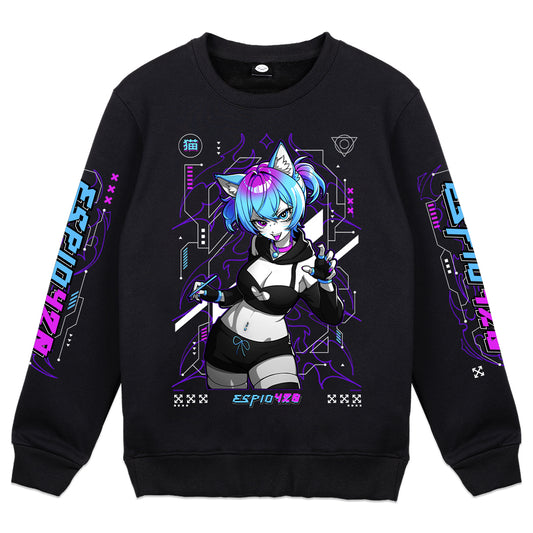 Espio420 "Cyber Wave" Crewneck