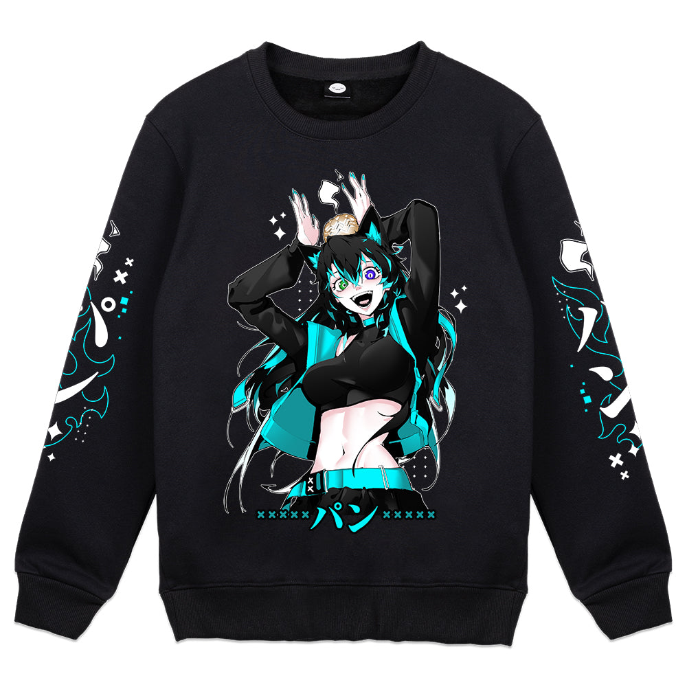 Bread-Sama "God-of-Bread" Crewneck - Black