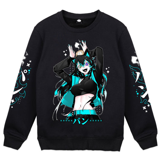 Bread-Sama "God-of-Bread" Crewneck - Black