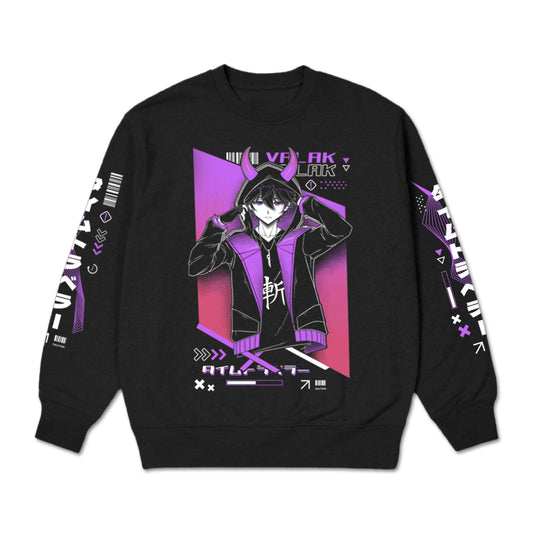 ValakVtuber Caution Crewneck