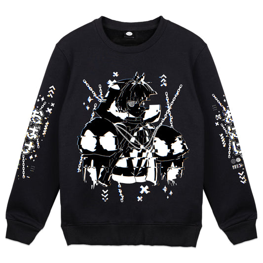vikotheghost "Glitchcore" Crewneck
