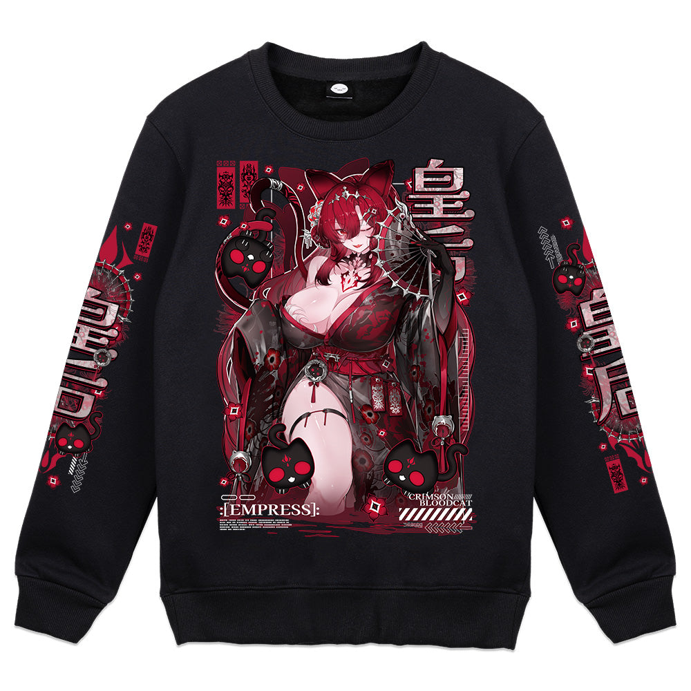 CrimsonBloodCat "Shrine Empress" Crewneck