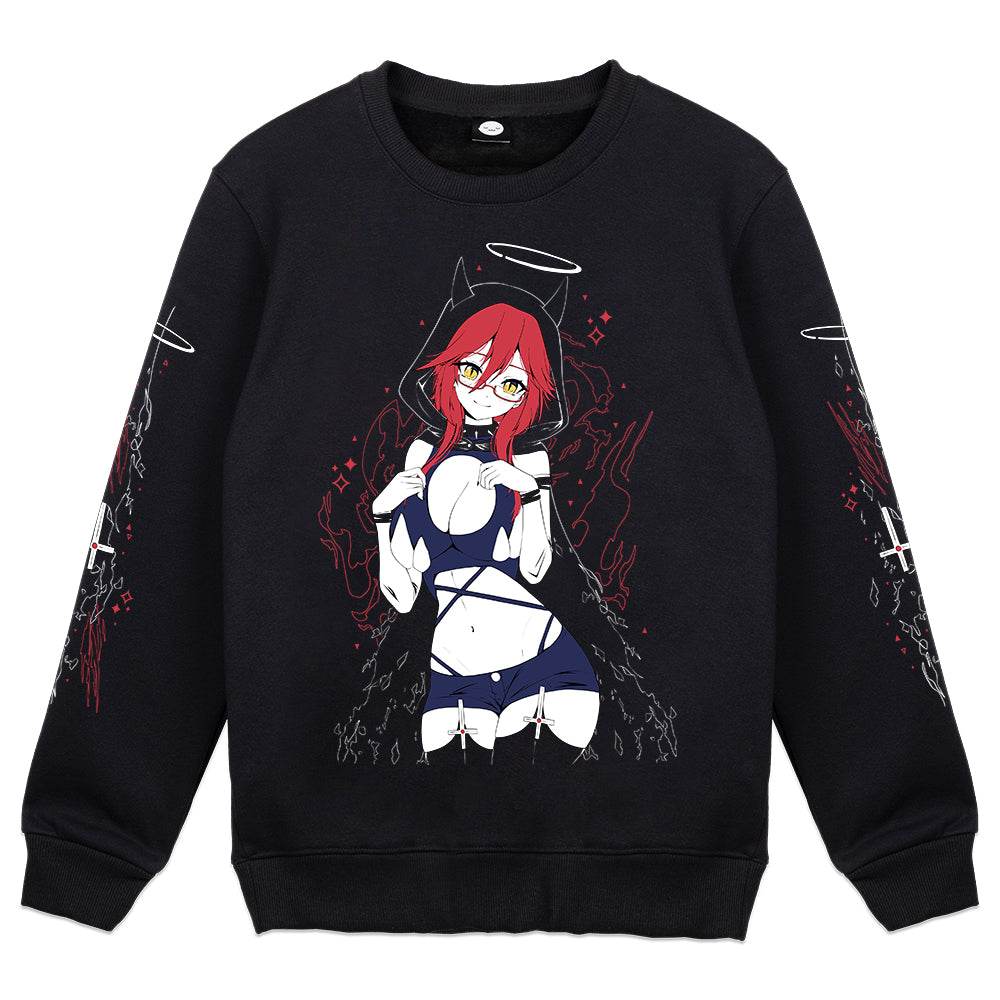 LuciBubz Slice of Hell Crewneck - Black