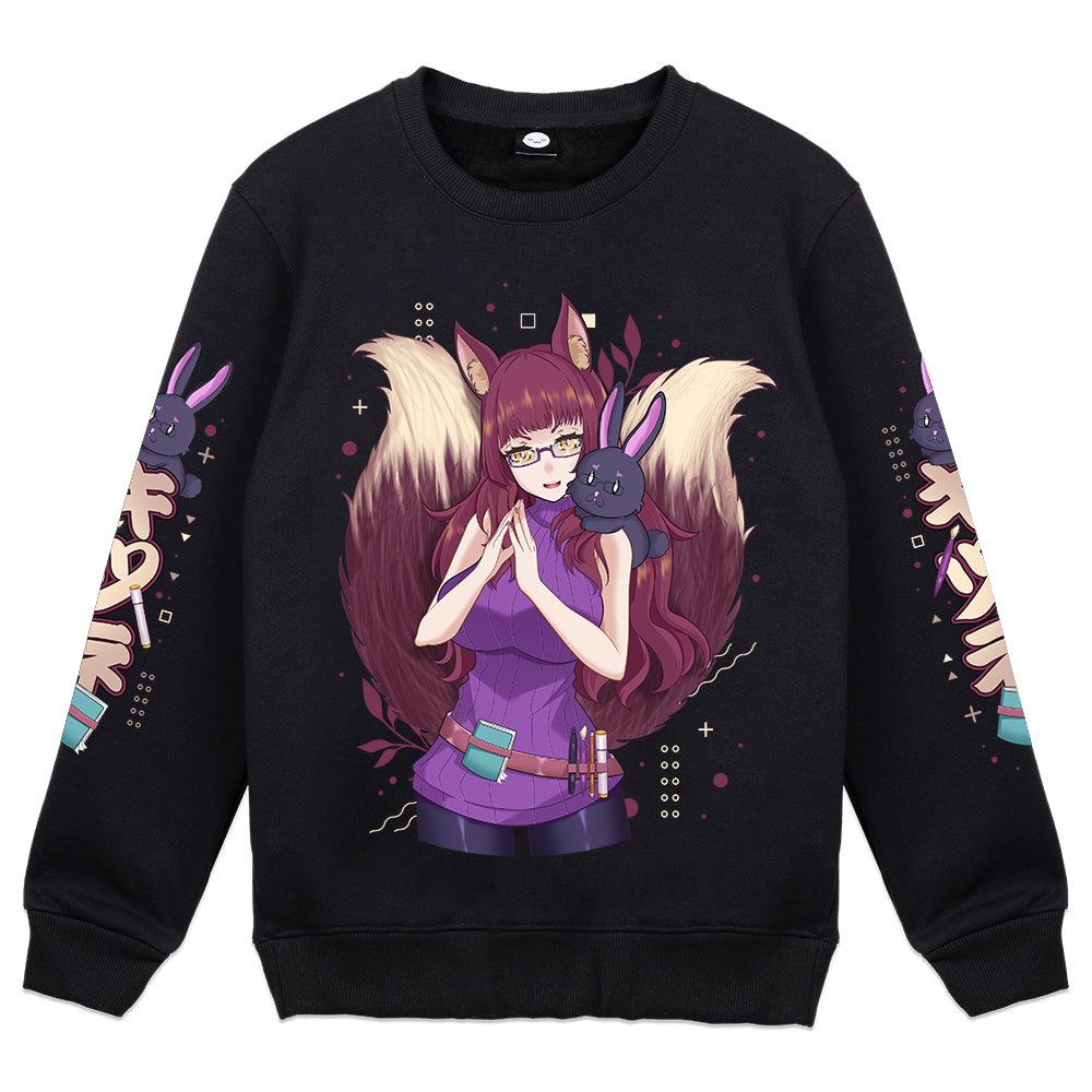 Avi Zenko "Two-Tailed Kitsune" Crewneck