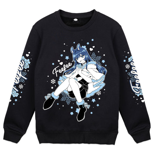 Feefee "Forget-Me-Nots" Crewneck