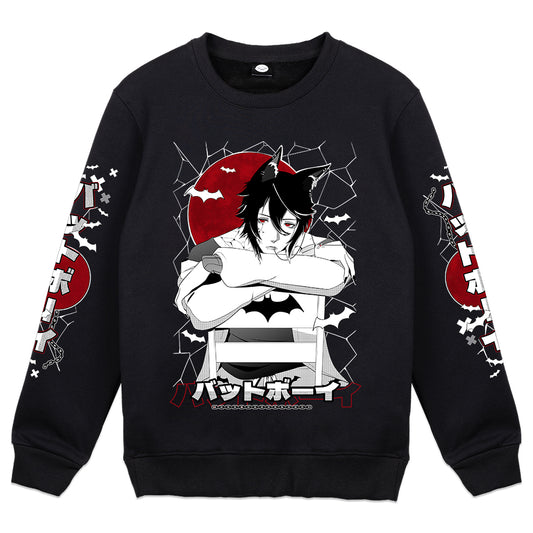 NyghtKoumori Lazy Batboy Crewneck