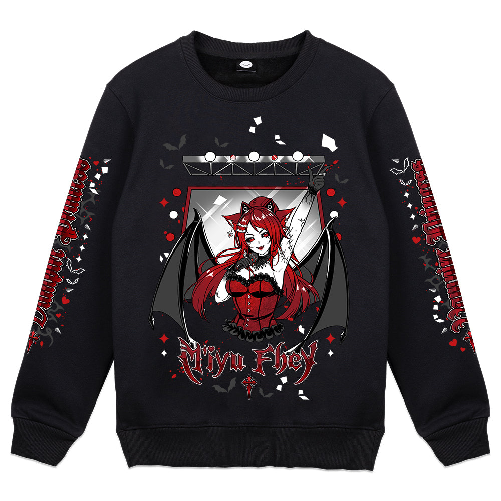 M'iyu Fhey "Vampire Catgirl DJ" Crewneck