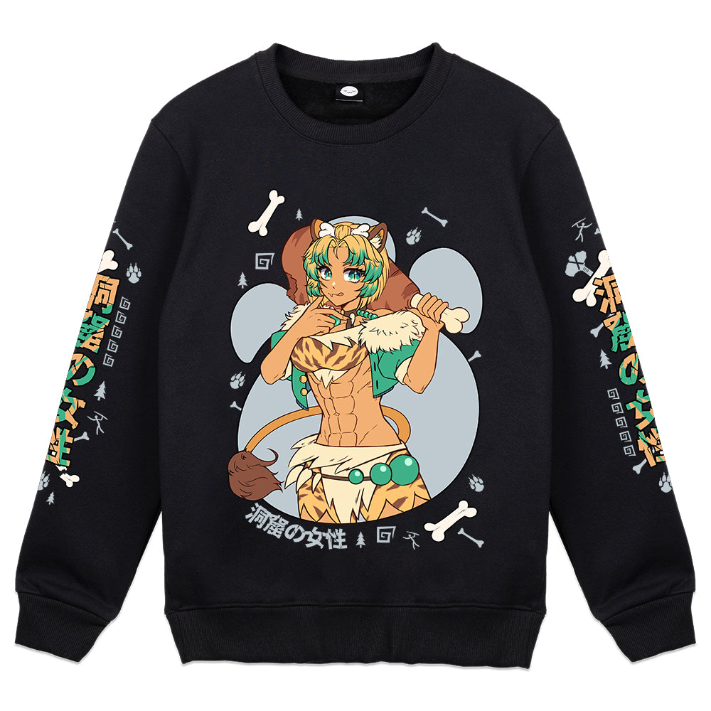 SmilodonnaVT Cavewoman Crewneck