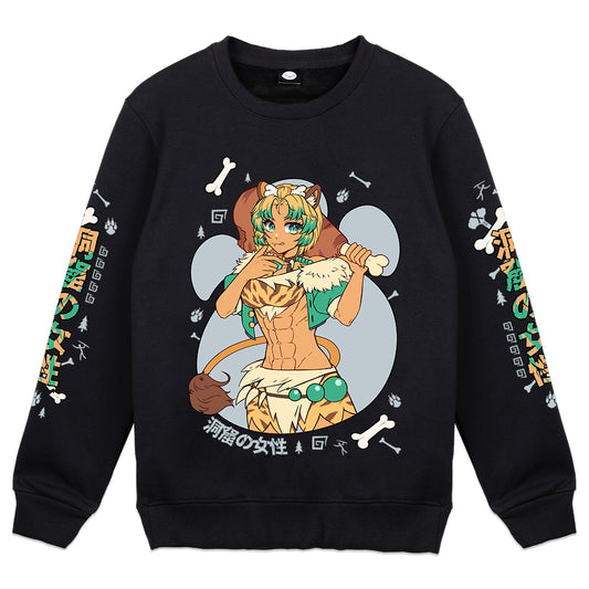 SmilodonnaVT Cavewoman Crewneck