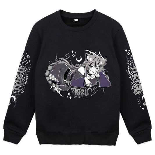 Rizu Mayonaka 'Goth Kitty' Crewneck
