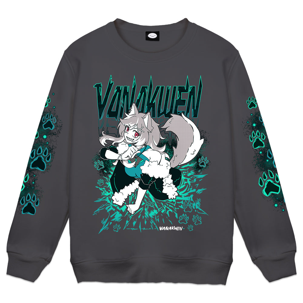 Vanakwen Final Boss Charcoal Crewneck