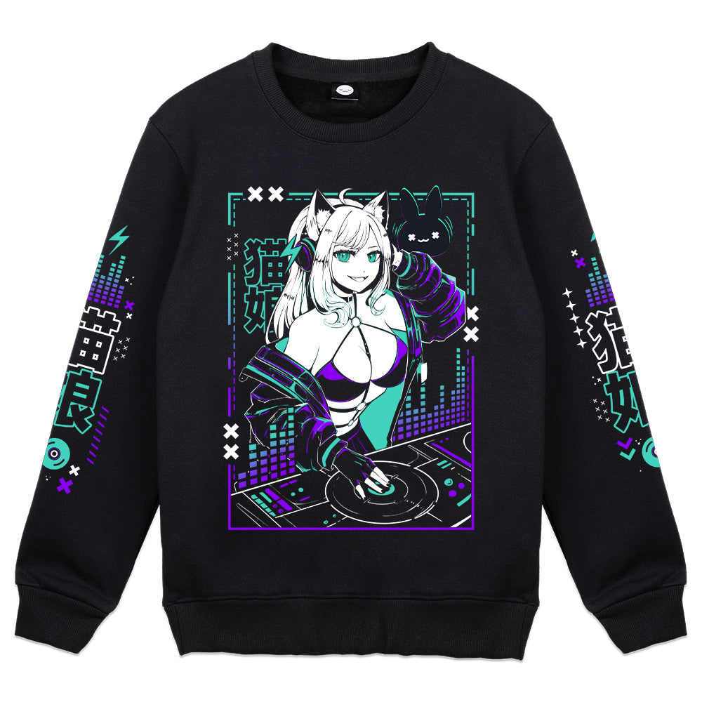 Snowwiiii DJ Neko Crewneck