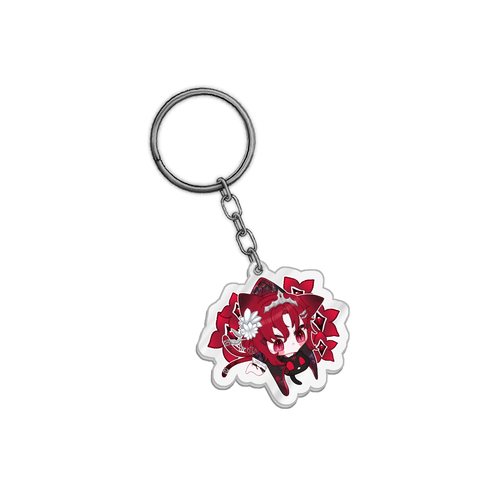 CrimsonBloodCat "Chibi Empress" Keychain