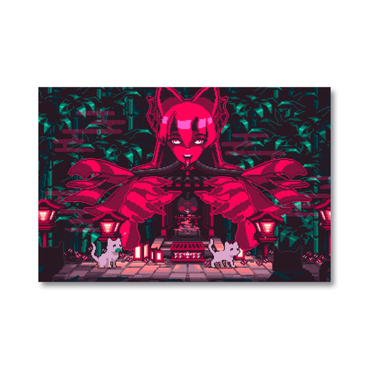 CrimsonBloodCat "Demonic Shrine" Poster