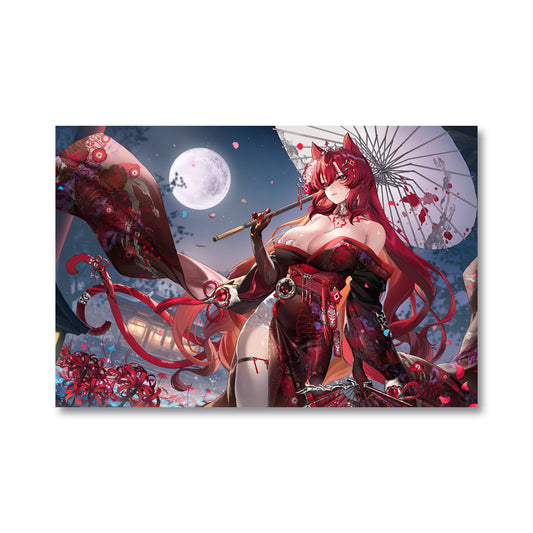 CrimsonBloodCat "Moonlit Walk" Poster