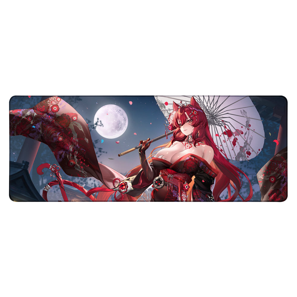 CrimsonBloodCat "Moonlit Walk" XL Mousepad