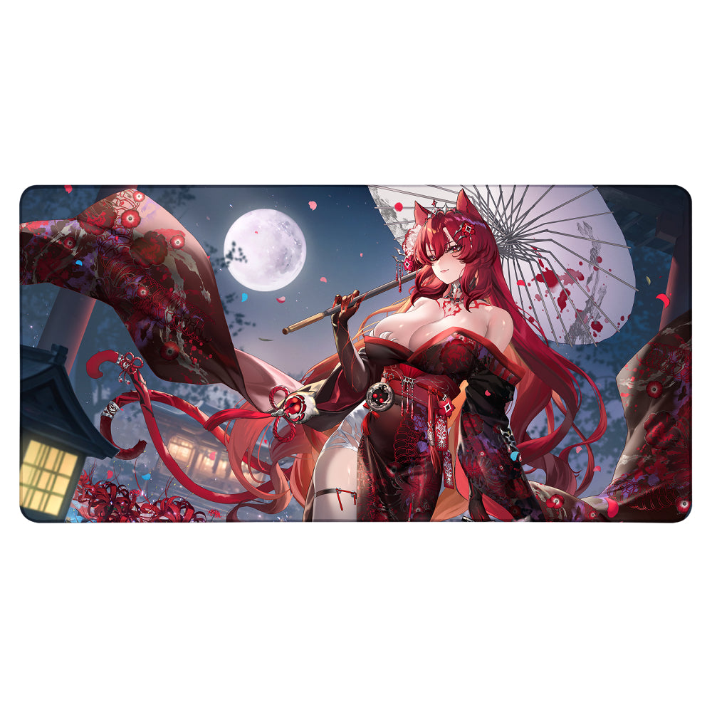 CrimsonBloodCat "Moonlit Walk" XXL Mousepad