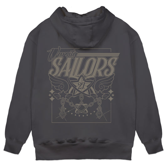 Vioncii Varsity Sailors Hoodie (Grey/Olive)