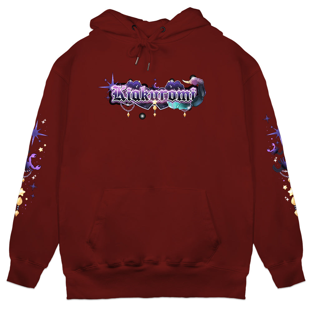 KiakuromiVT "Astro-Telson" Hoodie - Dark Red