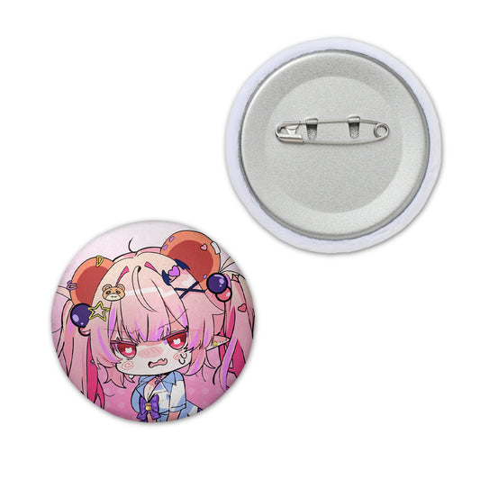 DruillaKuma Flustered Gyaru Plushie Pin