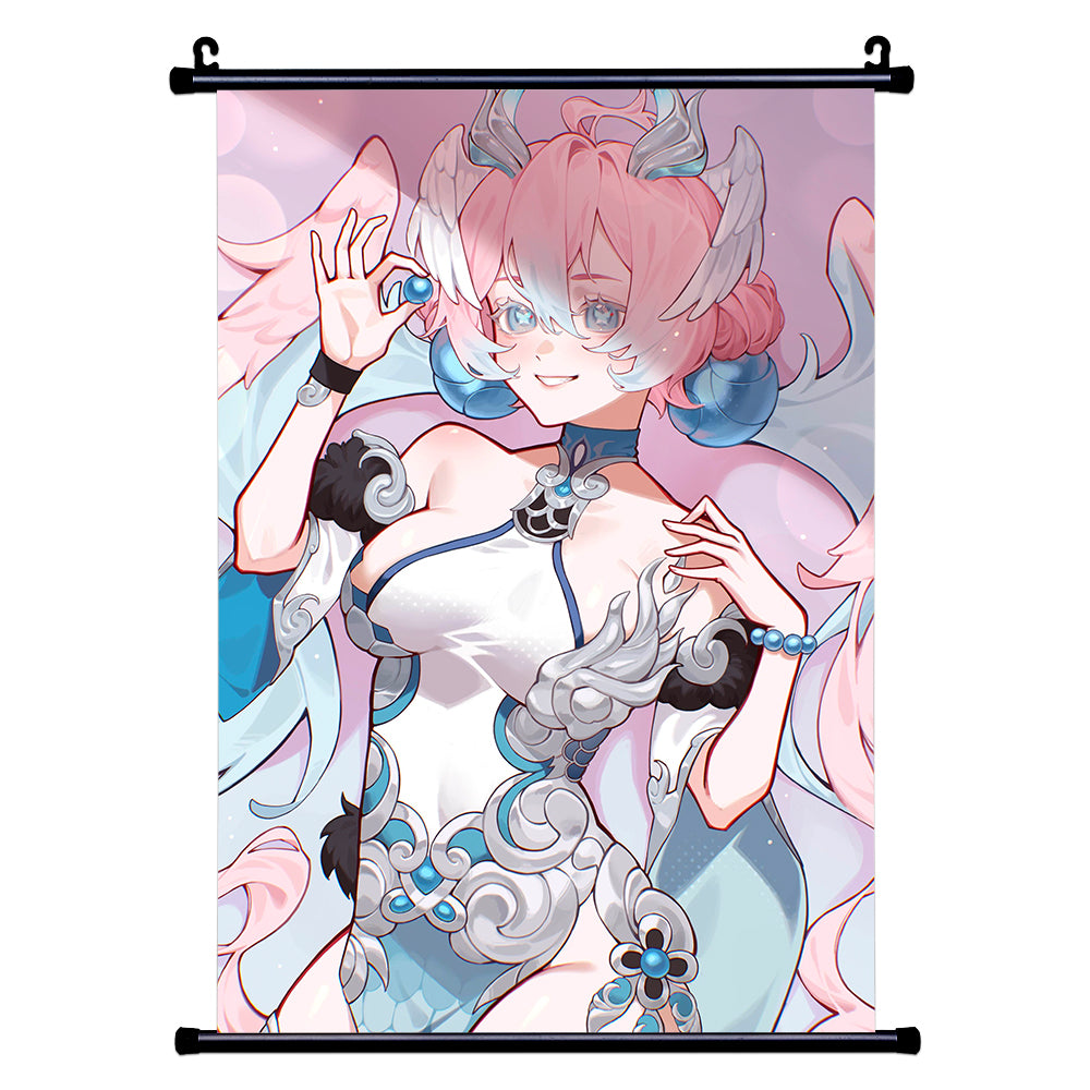 EggieWeggie Blue Pearl Wall Scroll