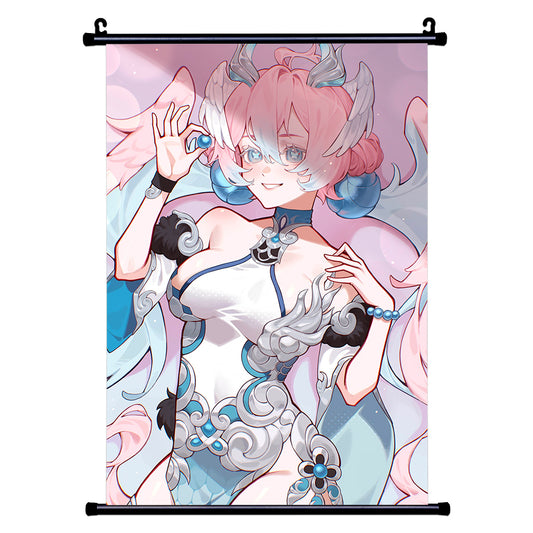 EggieWeggie Blue Pearl Wall Scroll