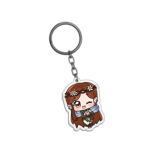 Elarene Peridot "Elven Love" Keychain