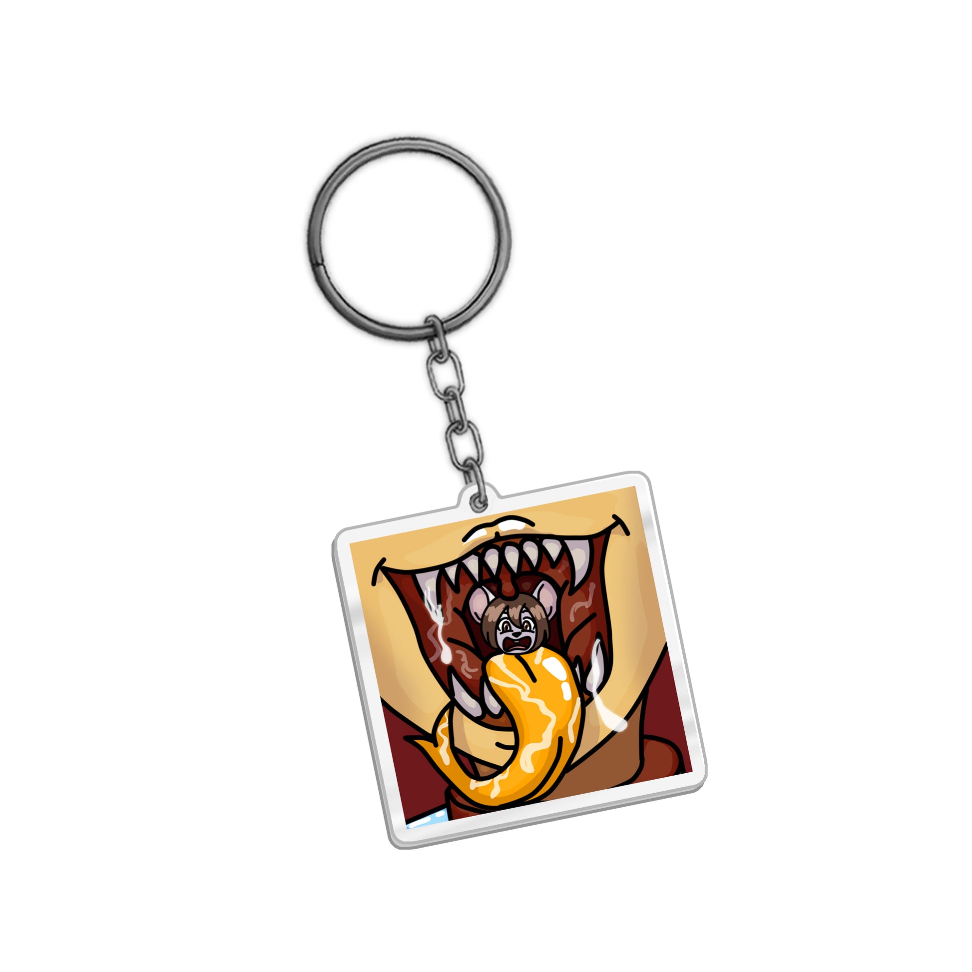 EmberTalks Chomp Acrylic Keychain