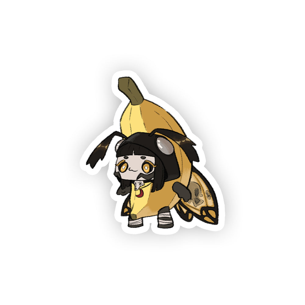 Emuuki_ Banana Moth Sticker