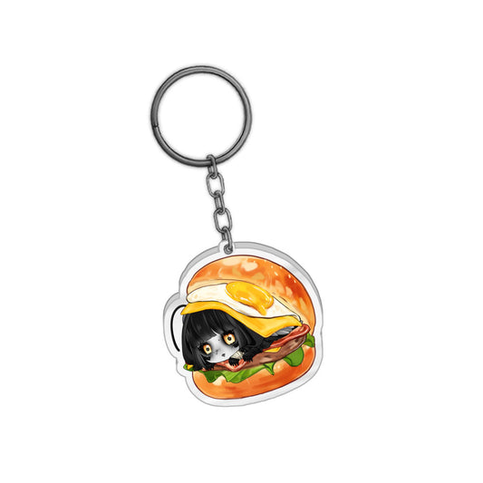 Emuuki_ Chibi Mealtime Keychain