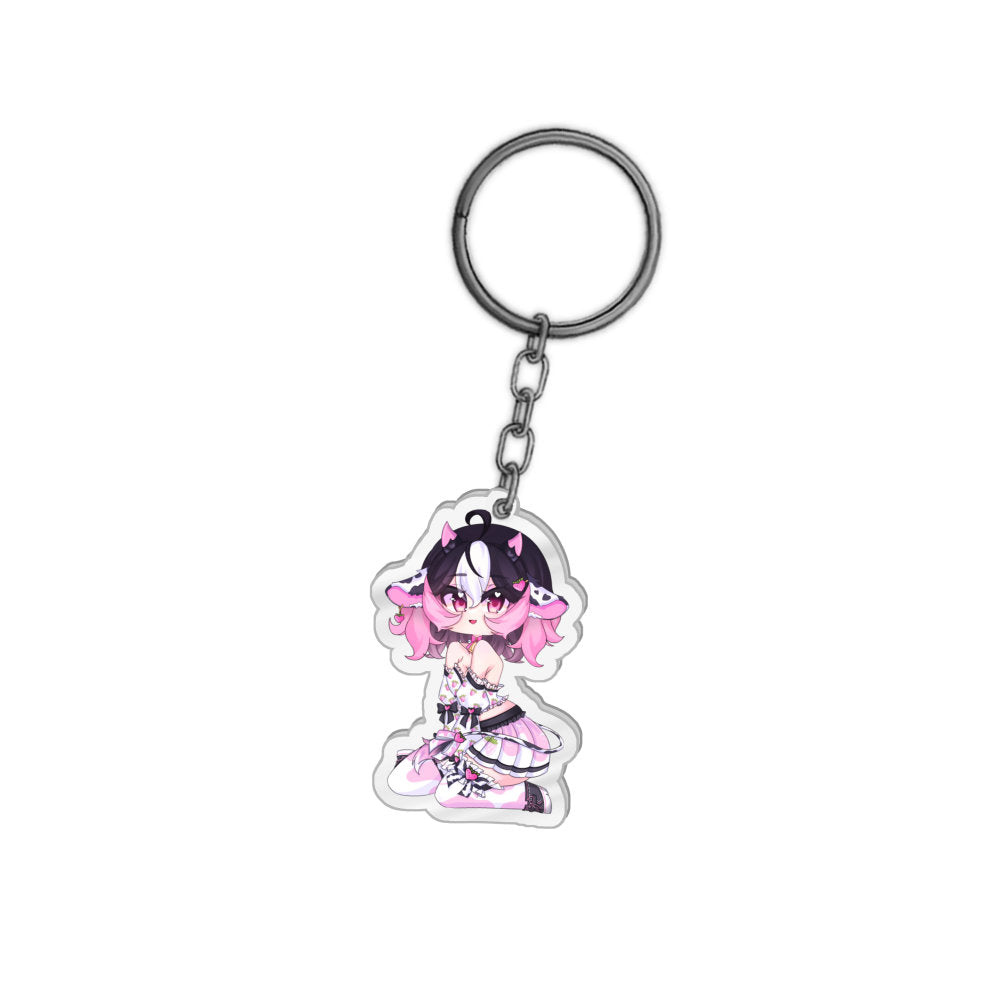EuphoriaPlays Strawberry Hearts  Keychain