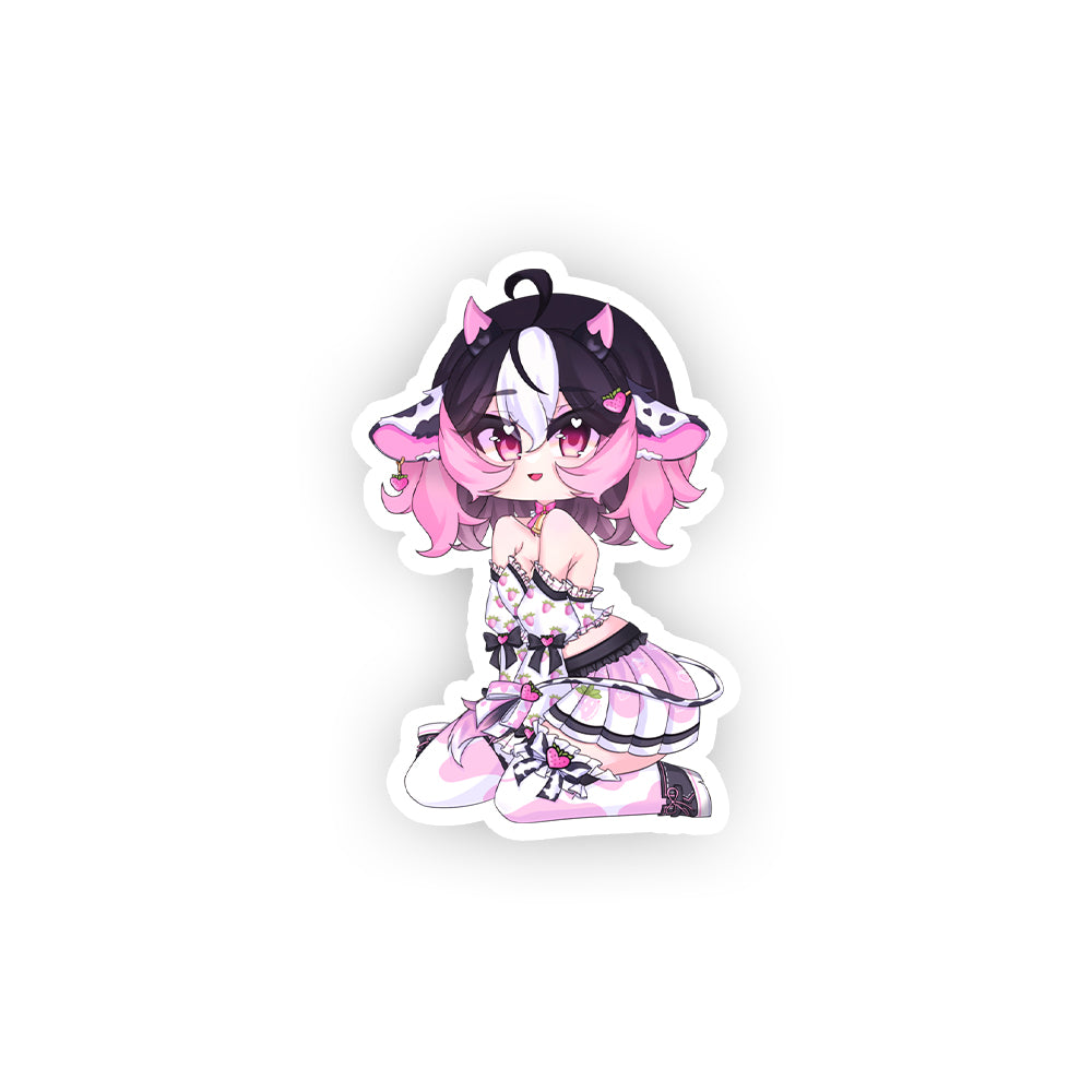 EuphoriaPlays Strawberry Hearts Sticker