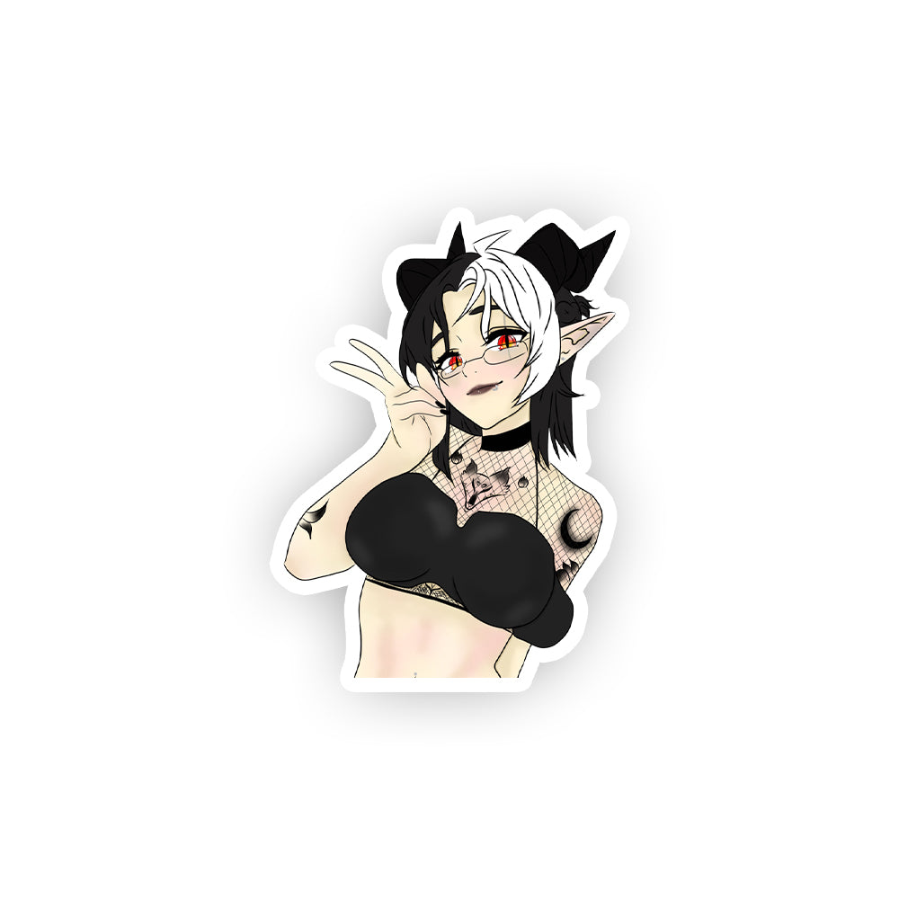 Exhausted_Snow "Goth" sticker