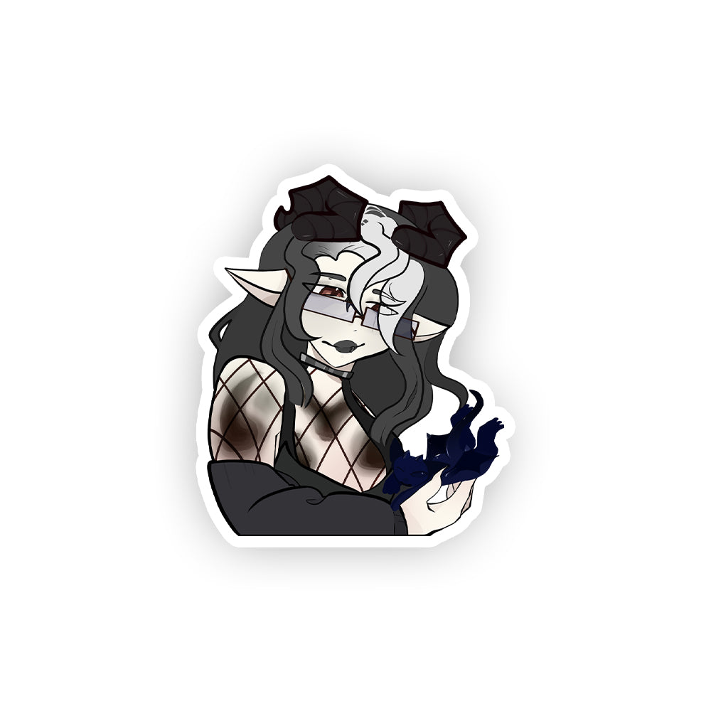 Exhausted_Snow "Goth" sticker