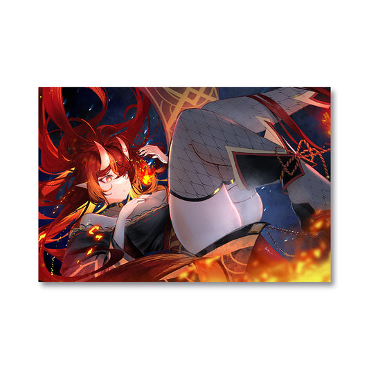 FireOniRei Embers Heart Poster