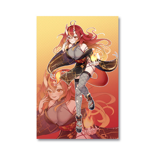 FireOniRei Fiery Emotions Poster
