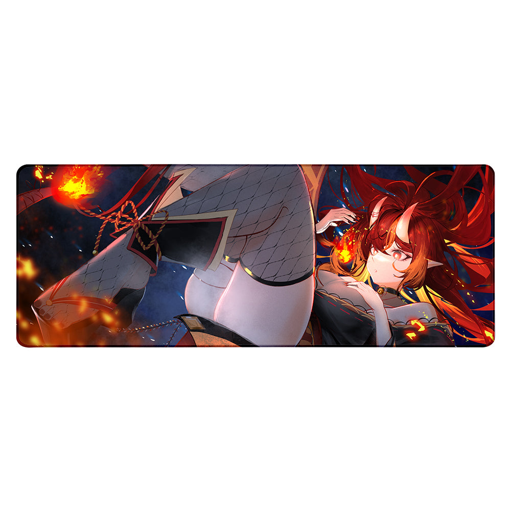 FireOniRei Embers Heart XL Mousepad