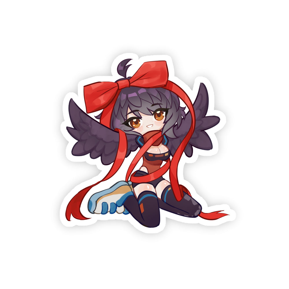 FrostedFricks Chibi Wrapped Up Sticker