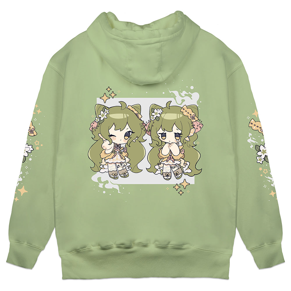 InannaBell Chibi Green Hoodie