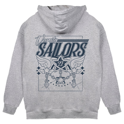 Vioncii Varsity Sailors Hoodie (Heather/Blue)