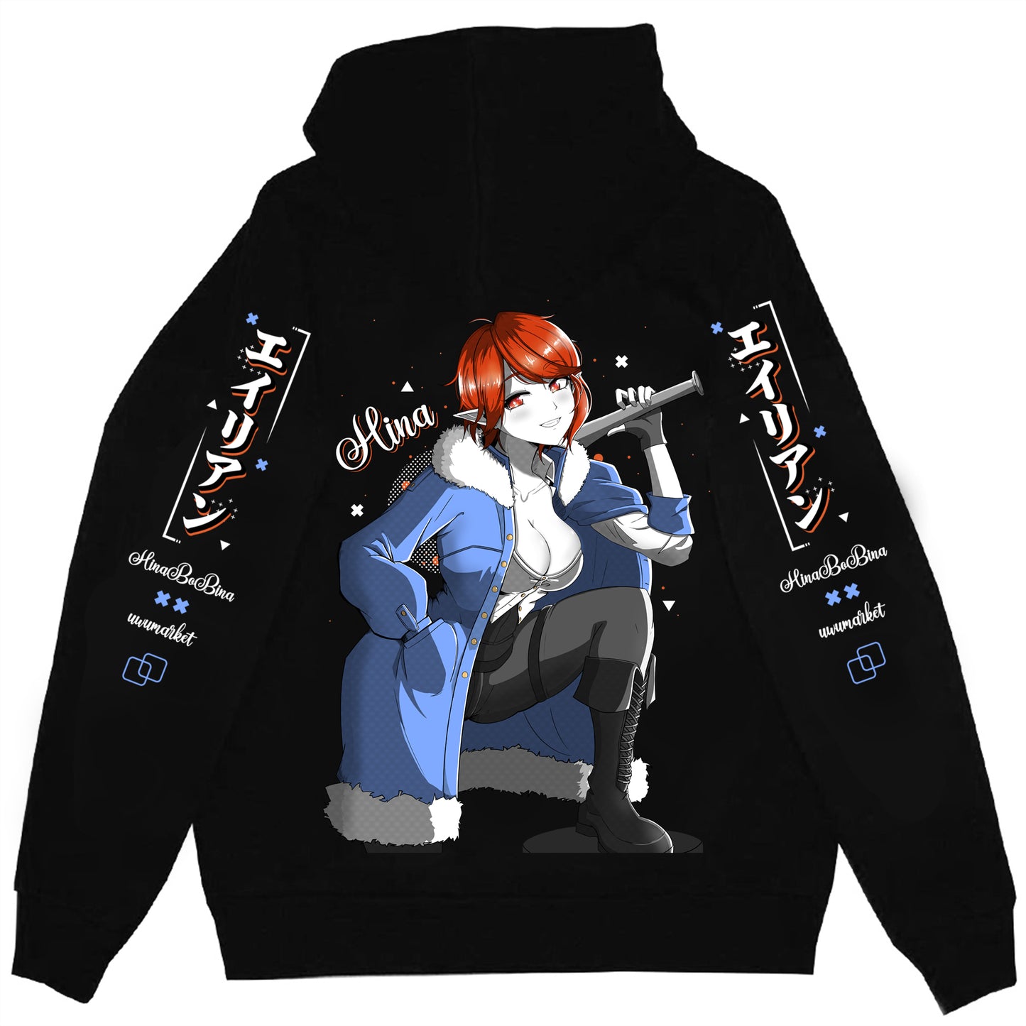 HinaBoBina Heavy Hitter Hoodie