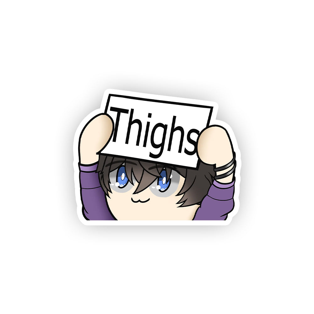 Hei Miyano "Thighs Saves Lives" Sticker