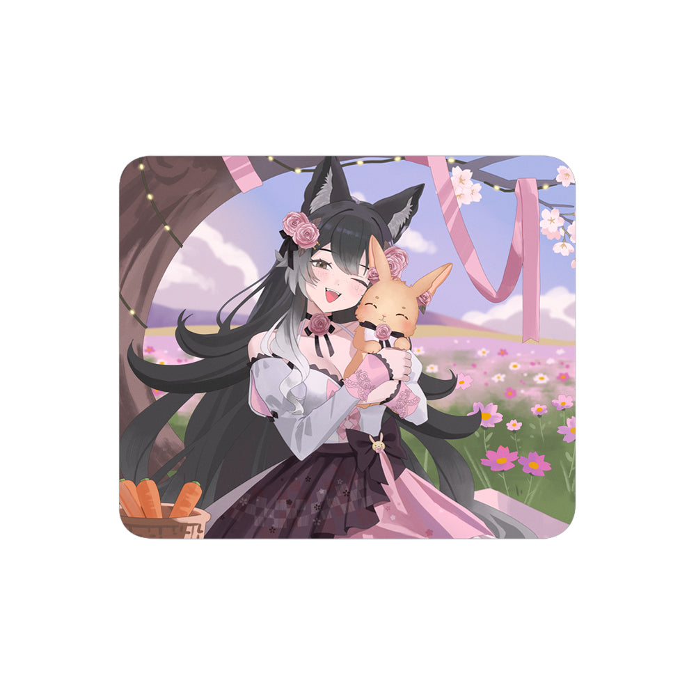 hellorosiee "Rosie & Rosebunny" Mousepad