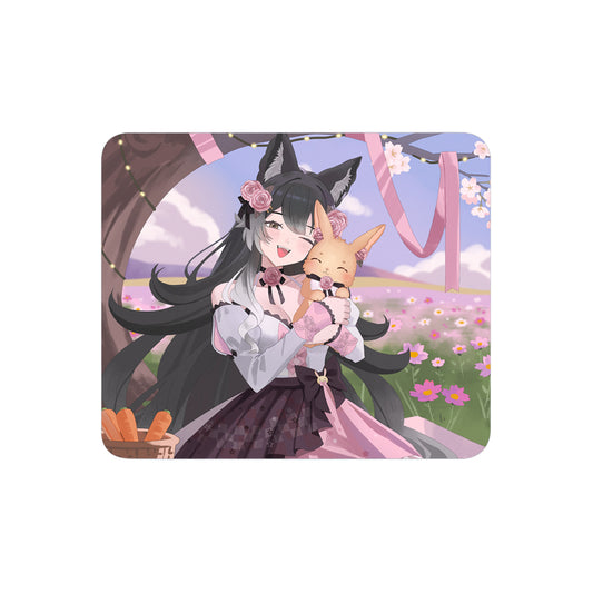 hellorosiee "Rosie & Rosebunny" Mousepad